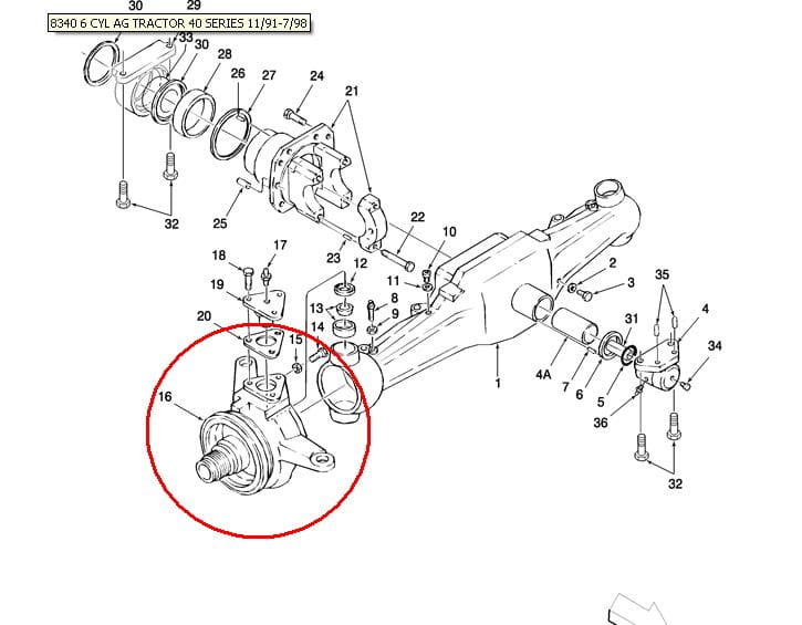 Поворотный кулак ЛЕВЫЙ NEW HOLLAND CASE STEYR 5171554