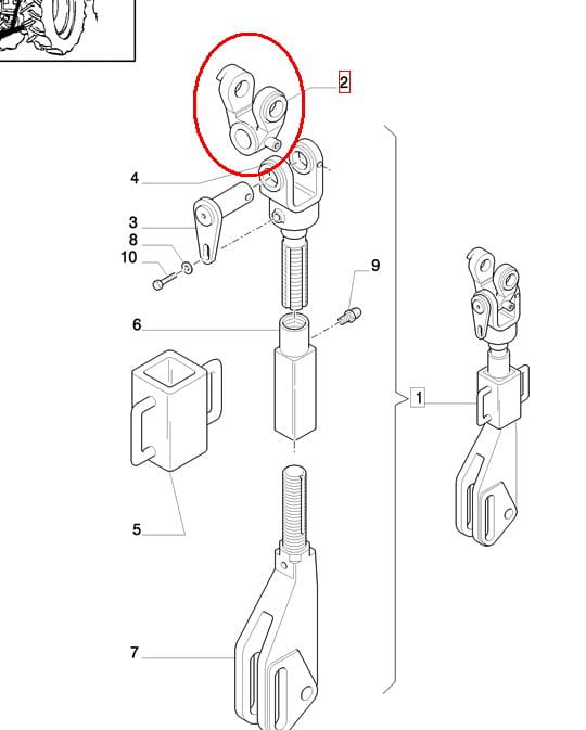 ВЕШАЛКА ДЛЯ CASE NEW HOLLAND 47130638