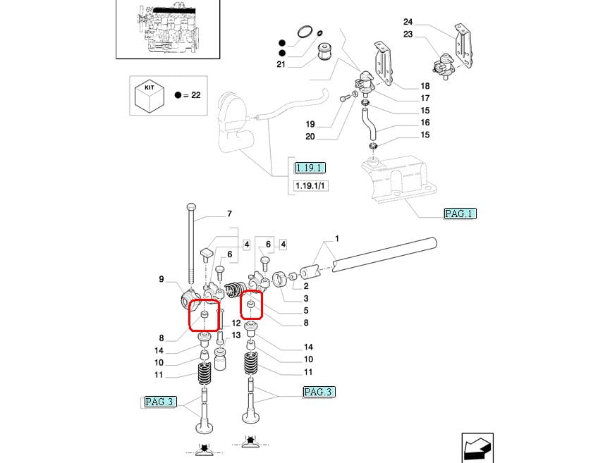 ЗАЩИТА КЛАПАНА ДВИГАТЕЛЯ NEW HOLLAND CASE 87802301