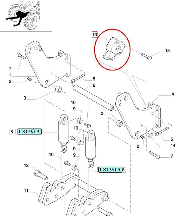 ПОТЕНЦИОМЕТР NEW HOLLAND CASE STEYR 82021035 - 87543715 - 87605245