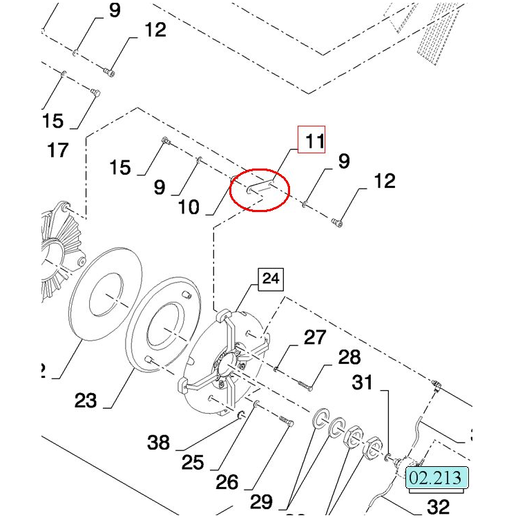 ПНЕВМАТИЧЕСКИЙ ДИСК СЦЕПЛЕНИЯ ПРУЖИНА NEW HOLLAND CASE 80825066 - 825066