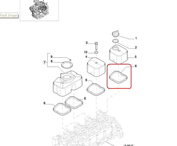 ПРОКЛАДКА КРЫШКИ NEW HOLLAND CASE STEYR 2852033 - 504053522