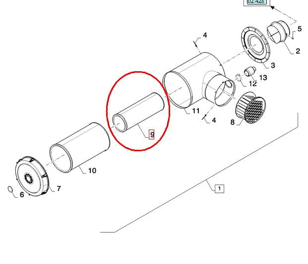 ФИЛЬТР ВНУТРЕННИЙ ВОЗДУШНЫЙ NEW HOLLAND CASE 84819118 - 84432504 - 84530498