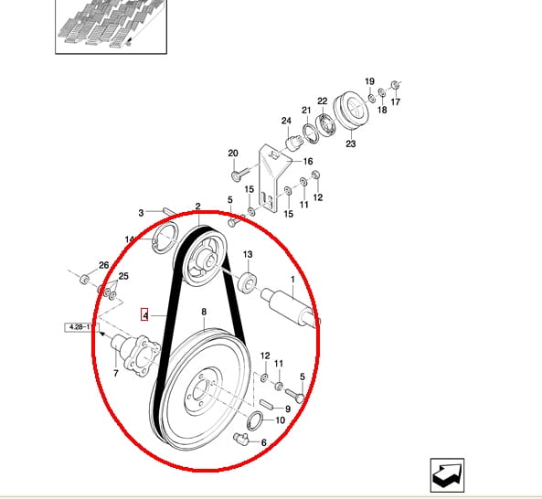 РЕМЕНЬ ШЕЙКЕРА NEW HOLLAND CASE 84817624 - 1979606C1