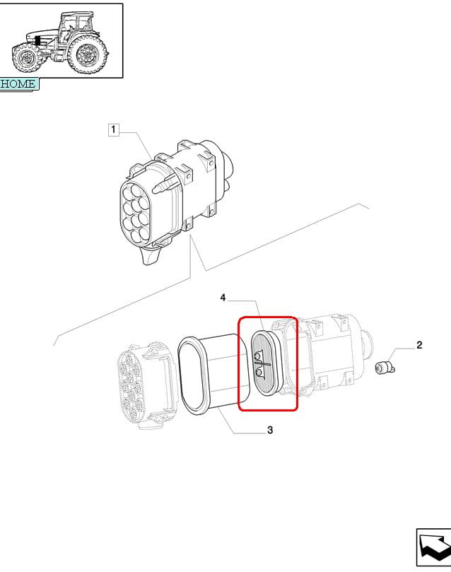 ФИЛЬТР ВОЗДУШНЫЙ ВНУТРЕННИЙ NEW HOLLAND CASE STEYR 87356353 - 87037985