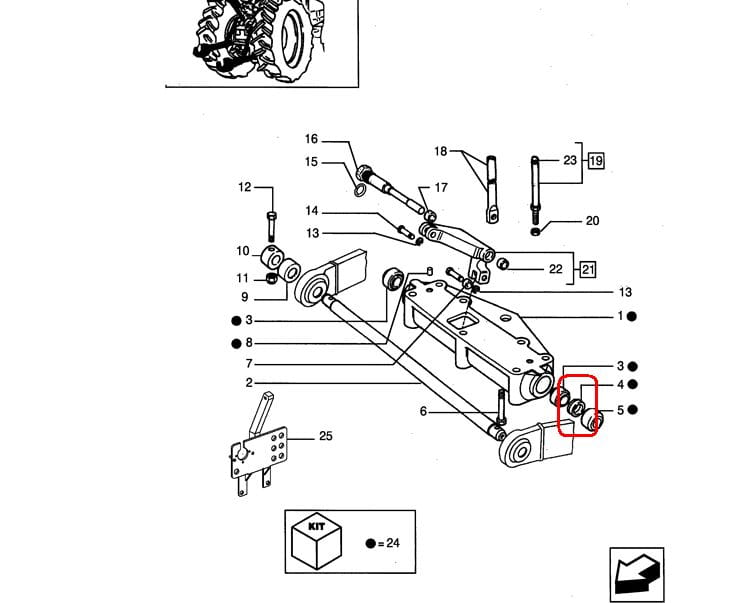 УПЛОТНЕНИЕ ЗАДНЕЕ НИЖНЕЕ NEW HOLLAND CASE 47129340 - 5127037