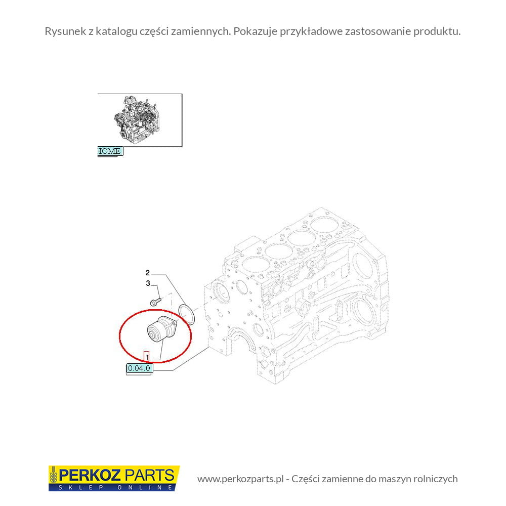 ВОДЯНОЙ НАСОС NEW HOLLAND CASE STEYR 87803065 - 2852114 - 504062854 - 5802470503