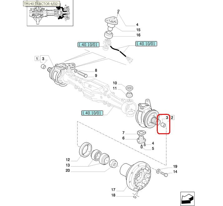 Втулка поворотного кулака NEW HOLLAND CASE STEYR 5105321 - 5104085