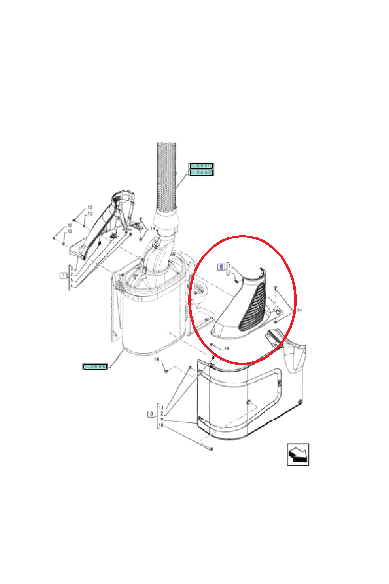 Крышка глушителя New Holland CNH 47746781