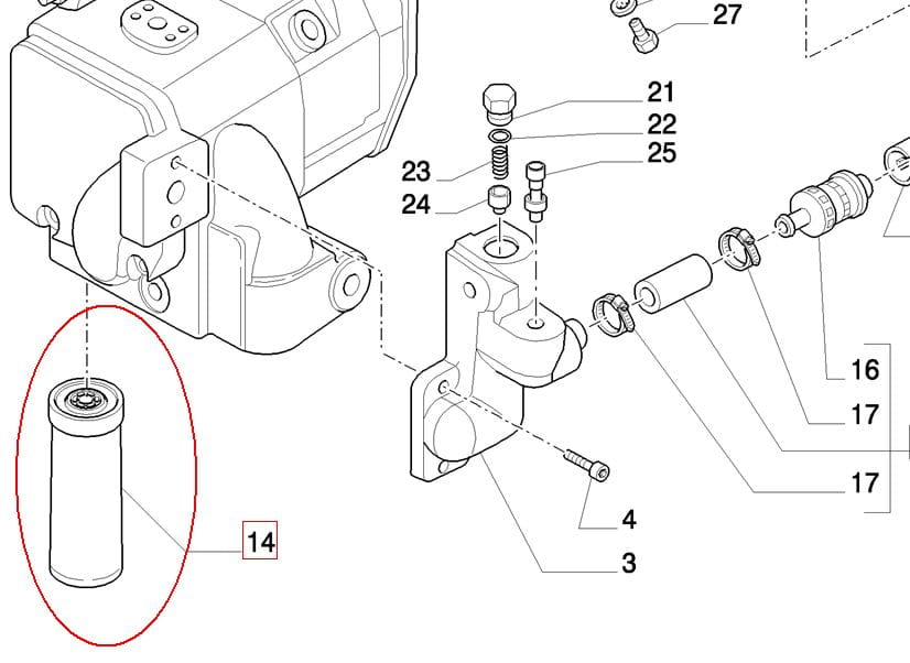 ФИЛЬТР ГИДРАВЛИЧЕСКИЙ NEW HOLLAND CASE STEYR 84226263 - 47131182 - 86018758 - 48142232