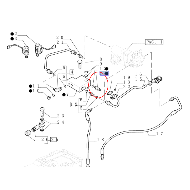 ДАТЧИК ДАВЛЕНИЯ NEW HOLLAND CASE 87494633