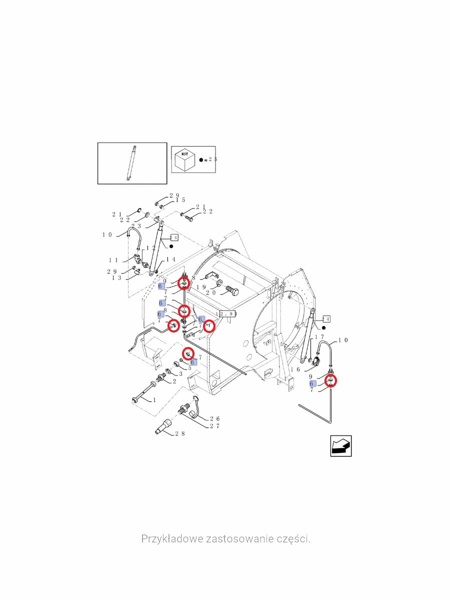 Переходник Врезное кольцо New Holland CASE CNH 335136