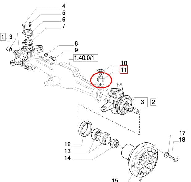 ШАРИКОВЫЙ ПОДШИПНИК ОСИ NEW HOLLAND CASE 5119699