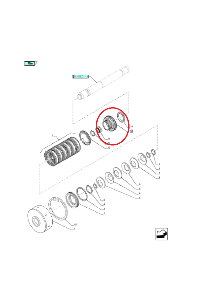 Ведущая звездочка New Holland CNH 87687291 - 87558447