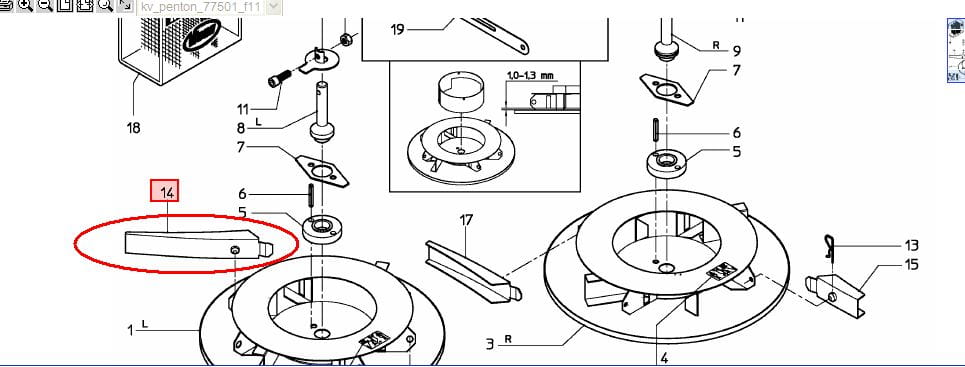 ПОСЕВНАЯ ЛОПАТЬ KVERNELAND L=285 VNB1060002 - VNB4956178