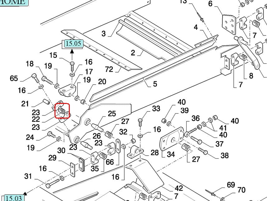 РЕЗИНОВАЯ ВТУЛКА NEW HOLLAND КОРПУС 80338222 - 338222