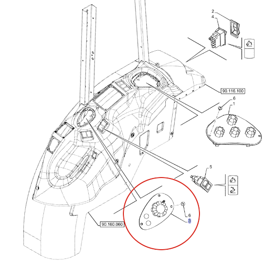 ПАНЕЛЬ EDC NEW HOLLAND 5173565