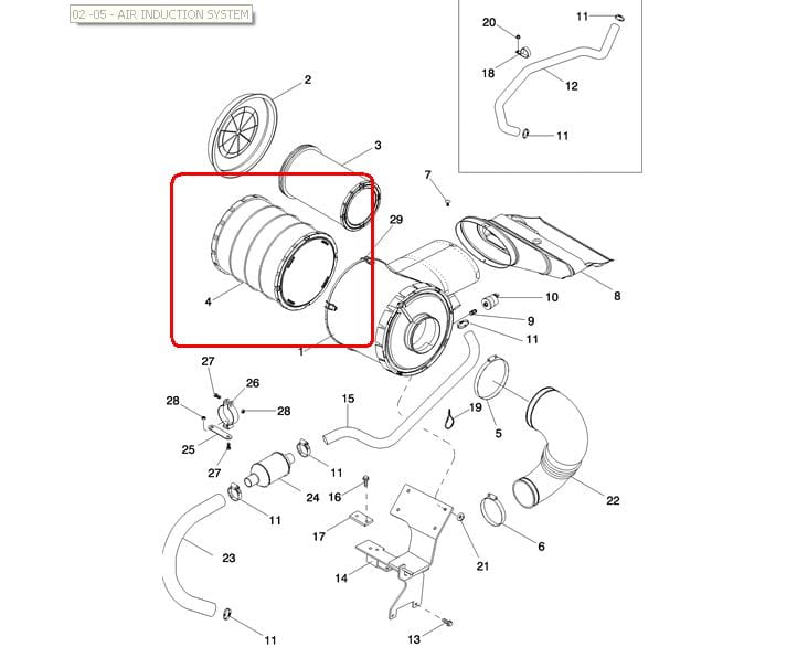 НАРУЖНЫЙ ВОЗДУШНЫЙ ФИЛЬТР NEW HOLLAND CASE 87741560