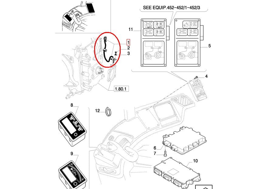 ДАТЧИК ОБОРОТОВ ВОМ NEW HOLLAND CASE 5150991