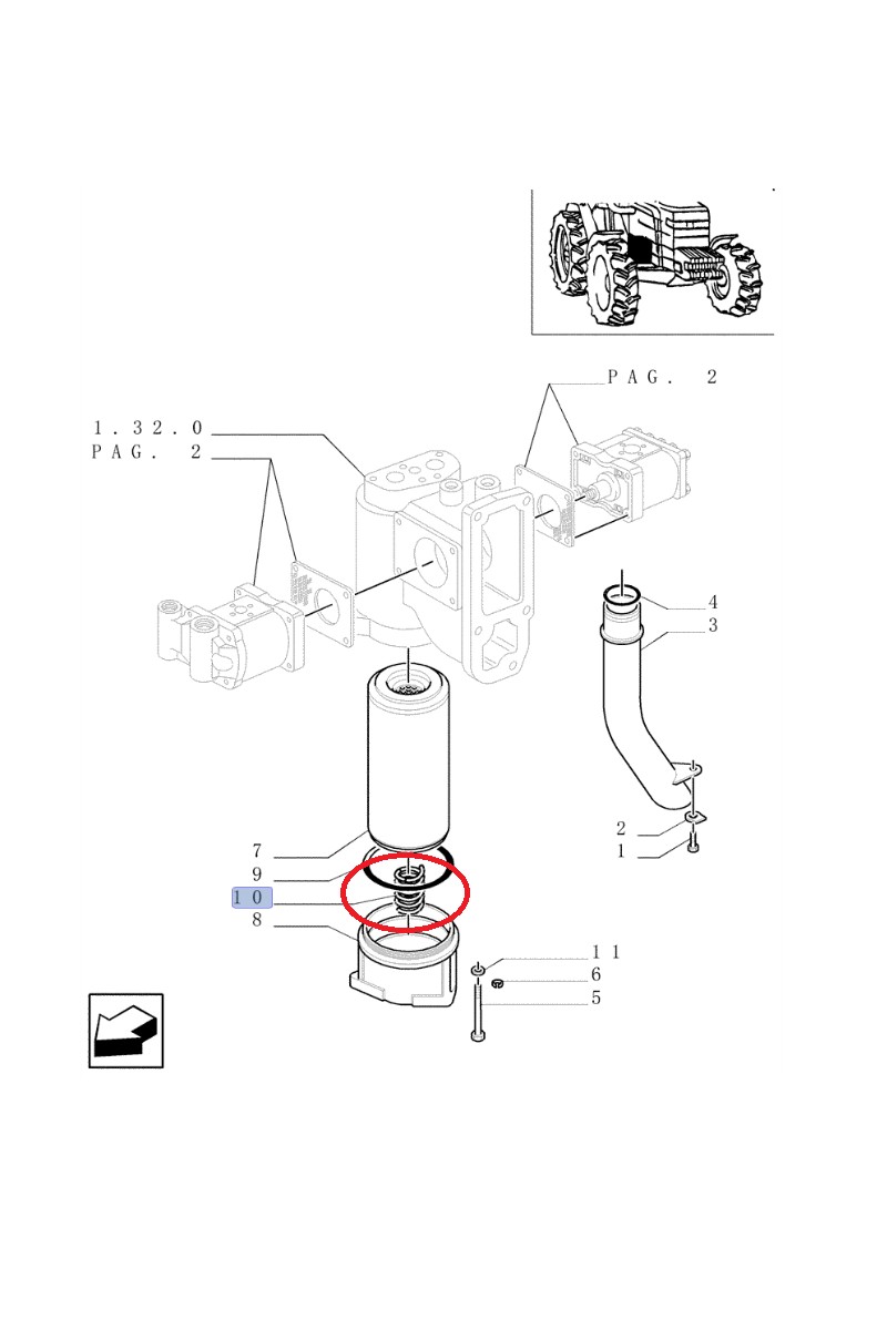 ФИЛЬТР ПРУЖИННЫЙ NEW HOLLAND CNH 5148745