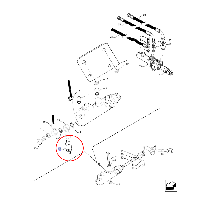 Датчик CNH New Holland 84497734 - 47384179