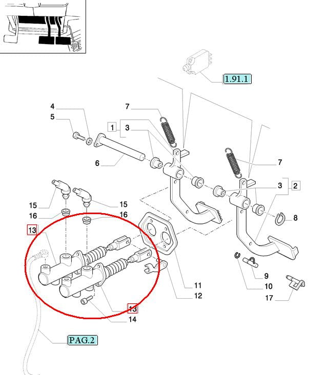 ТОРМОЗНОЙ НАСОС NEW HOLLAND CASE 82018664 - 82006194 - 87343615 - 84558759