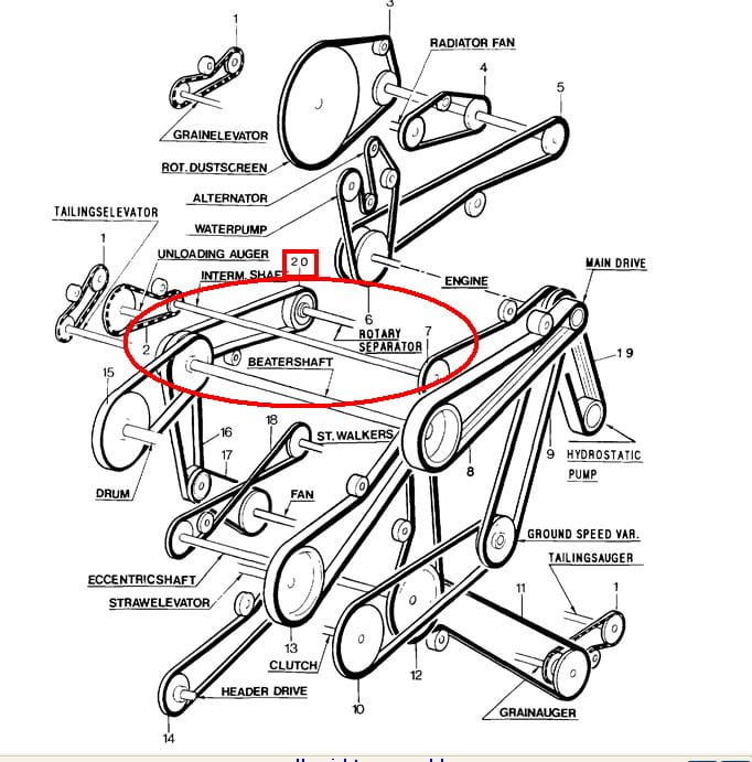 РЕМЕНЬ СЕПАРАТОРА TC56 NEW HOLLAND 89837412 - 577900