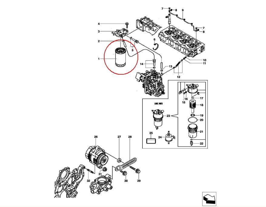 ФИЛЬТР ТОПЛИВНЫЙ NEW HOLLAND 84515360 - 84497558 - 48145977