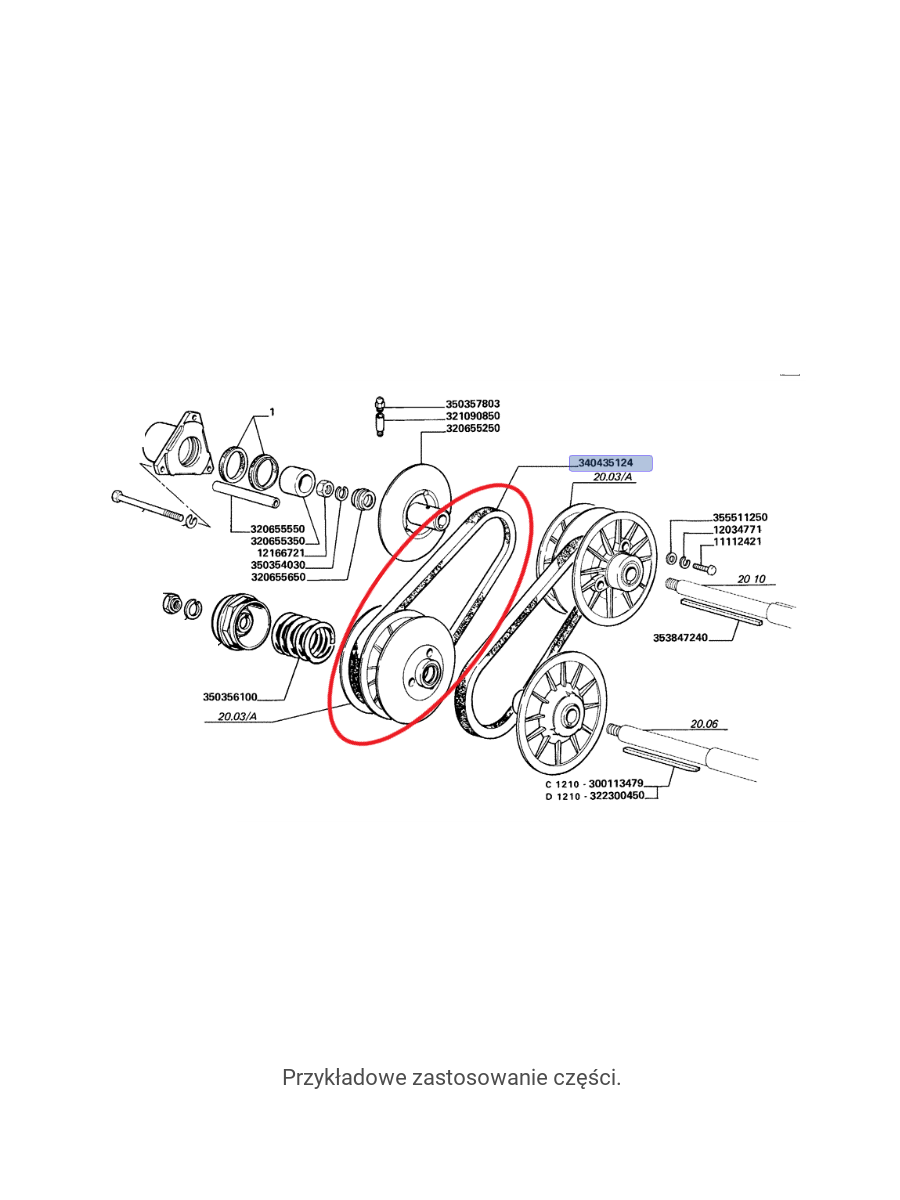 РЕМЕНЬ LAVERDA NEW HOLLAND 340435124