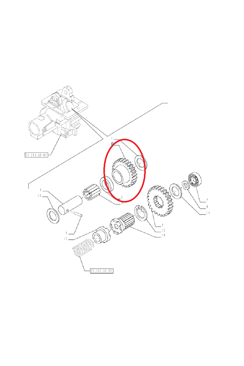 New Holland CNH 84336754 Звездочка коробки передач