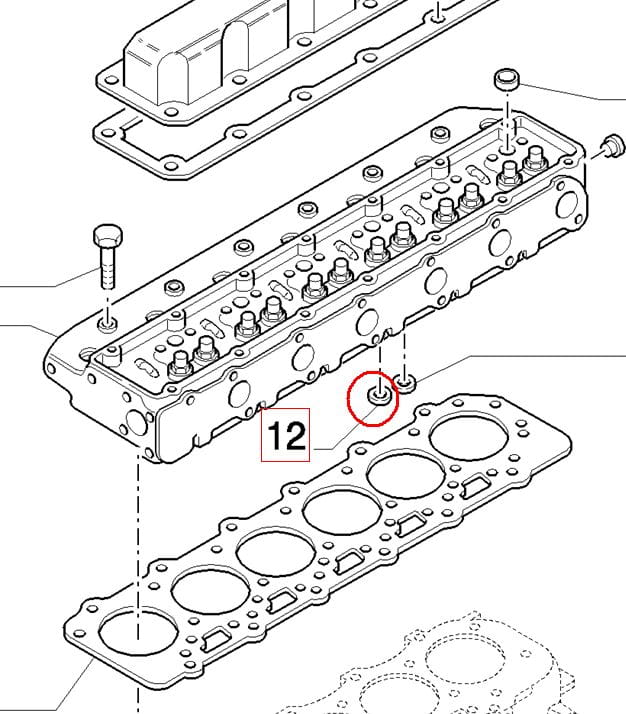 СЕДЛО КЛАПАНА ВЫПУСКНОЙ ПАТРУБОК НОМИНАЛ NEW HOLLAND CASE 81865194