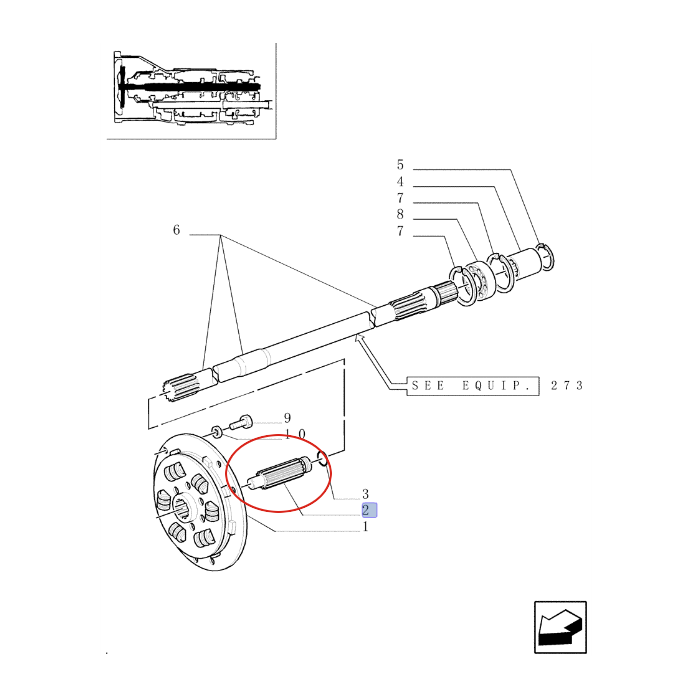 ВАЛ ДИСКА СЦЕПЛЕНИЯ NEW HOLLAND 5165709 - 5166405