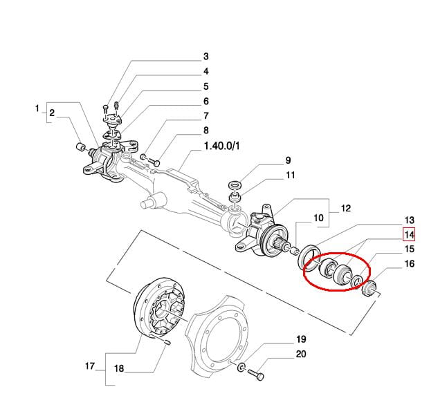 ПОДШИПНИК ПЕРЕДНЕЙ ОСИ NEW HOLLAND CASE STEYR 5164622