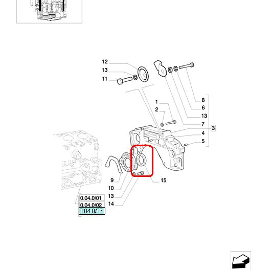 ЗАДНИЙ САЛЬНИК КОЛЕНВАЛА NEW HOLLAND CASE STEYR 504127327