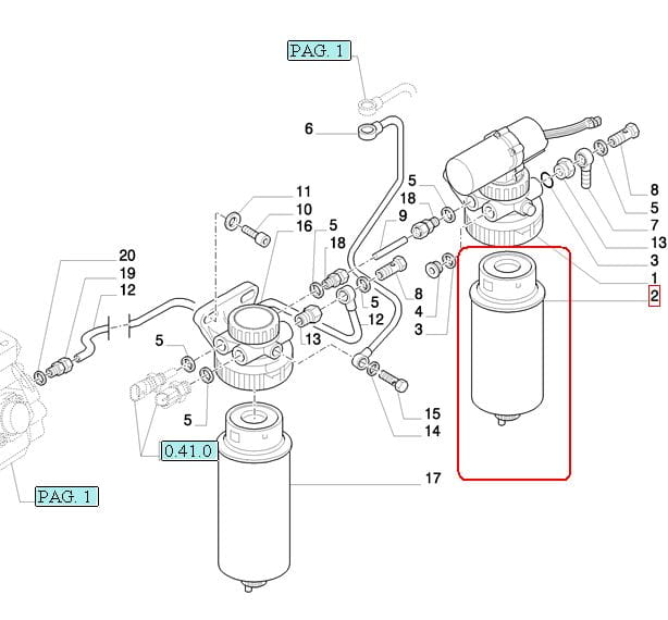 ТОПЛИВНЫЙ ФИЛЬТР NEW HOLLAND CASE STEYR 84269163 -162000080915 - 47335709