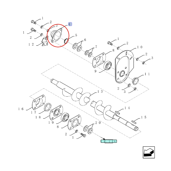 КОРПУС ПОДШИПНИКА CNH 310067 - 80310067