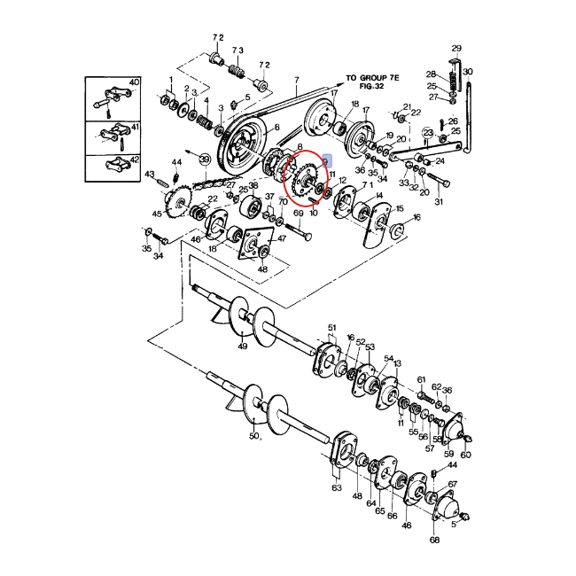 Звездочка New Holland 80423662 - 423662