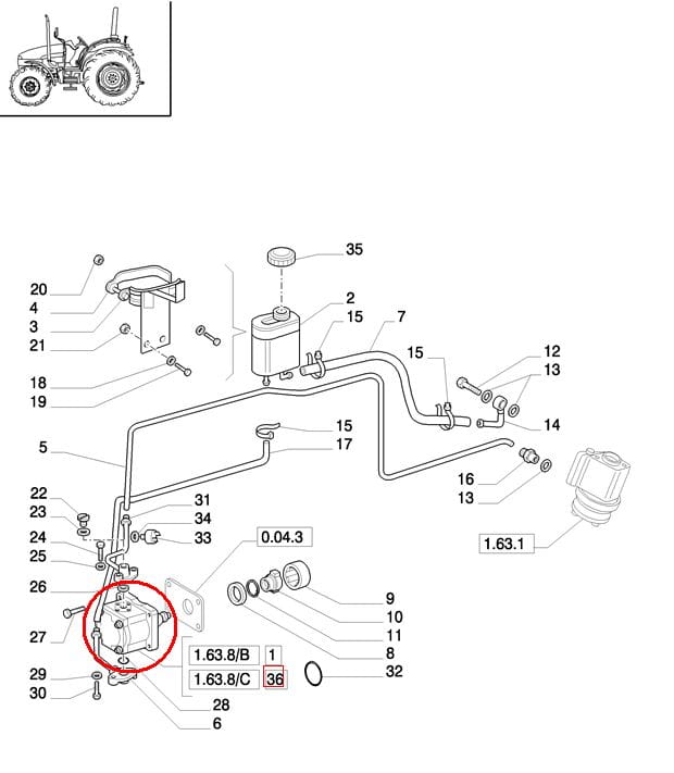 НАСОС РУЛЕВОЙ NEW HOLLAND CASE 87569205 - 5094395 - 5179722 - 84530166