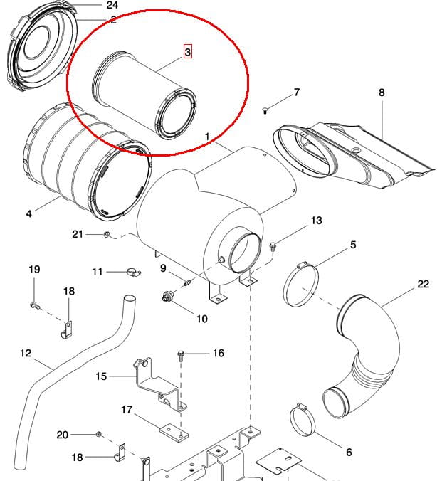 ФИЛЬТР ВОЗДУШНЫЙ ВНУТРЕННИЙ NEW HOLLAND 451526A1 - 87774757