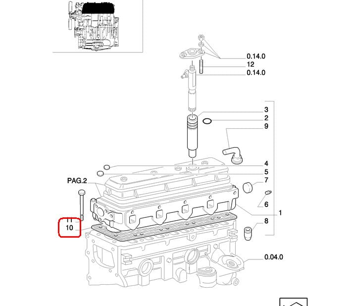 ПРОКЛАДКА ГОЛОВКИ NEW HOLLAND CASE 98472008 - 1907833