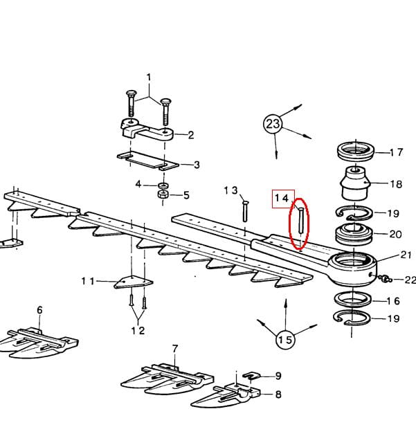 ДЛИННАЯ ЗАКЛЕПКА ДЛЯ ГОЛОВКИ ОЧИСТИТЕЛЯ NEW HOLLAND CASE 80130436 - 130436