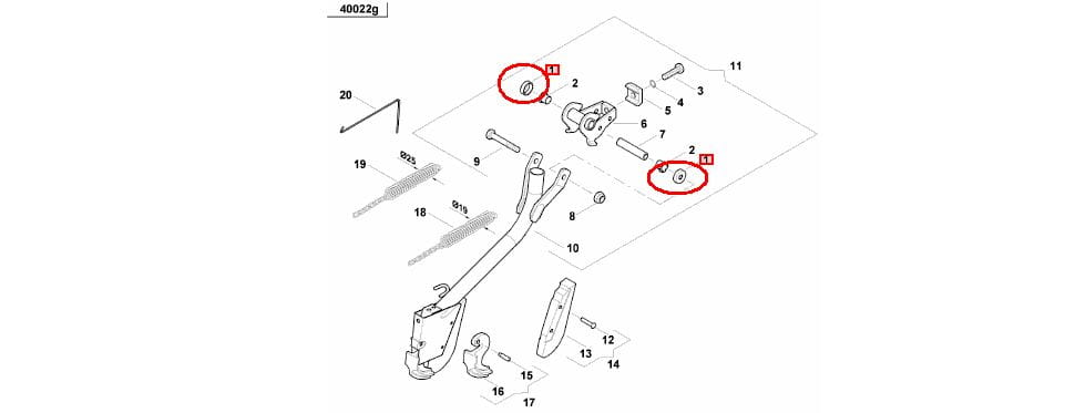 Крышка сдвижной втулки сошника Kverneland AC494697