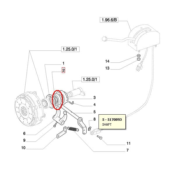 Выжимной подшипник карданного вала NEW HOLLAND CASE STEYR 47127081