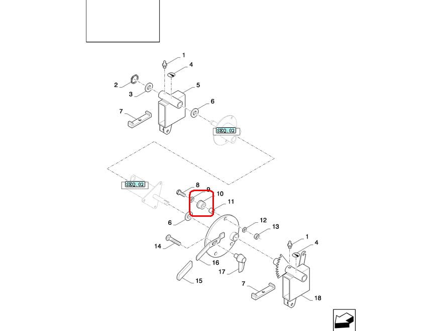 РЕГУЛИРОВОЧНАЯ ВТУЛКА ВИЛКИ NEW HOLLAND CASE 80424230