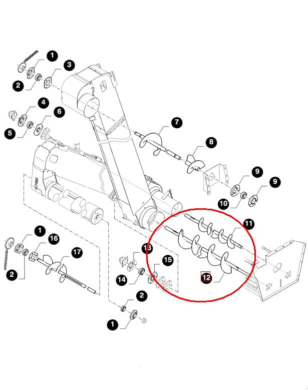 ЗЕРНОВАЯ УЛИТКА NEW HOLLAND 84018066 - 84215188