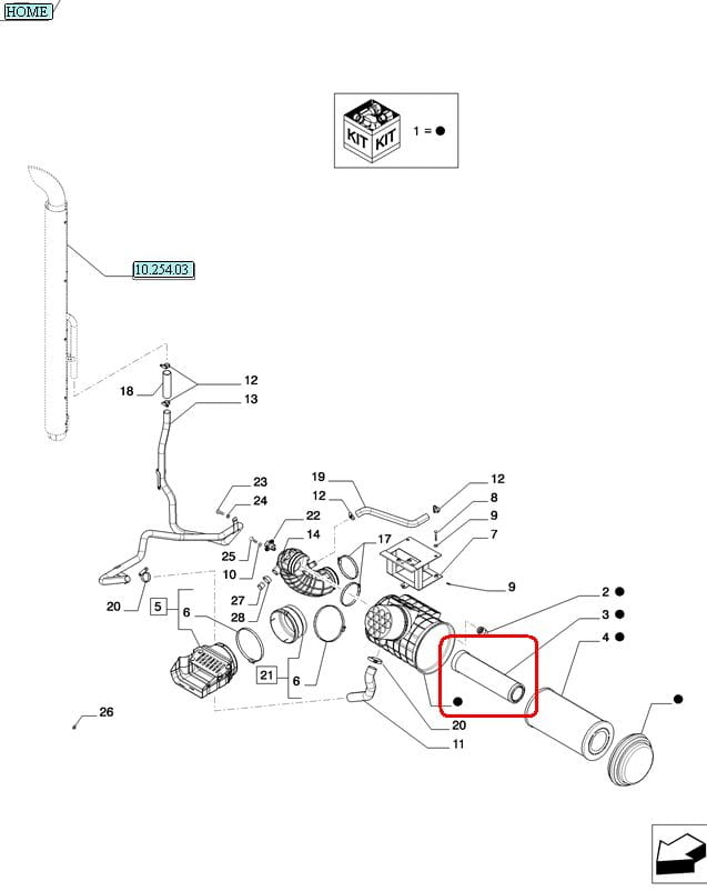 ФИЛЬТР ВНУТРЕННИЙ ВОЗДУШНЫЙ NEW HOLLAND CASE STEYR 87683000 - 82028151