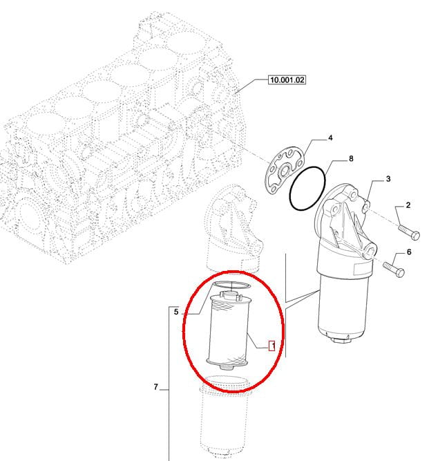 ФИЛЬТР ДВИГАТЕЛЯ NEW HOLLAND CASE 2996570 - 504179764 - 84565867