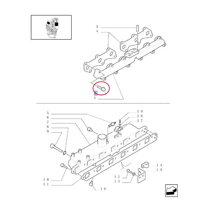 ВИНТ КОЛЛЕКТОРА NEW HOLLAND CASE 87332791 - 87802145