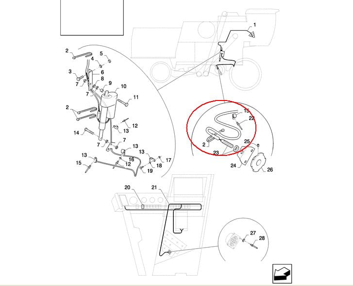 ДАТЧИК ПОВОРОТА NEW HOLLAND CASE 84036826 - 84058854 - 84056992