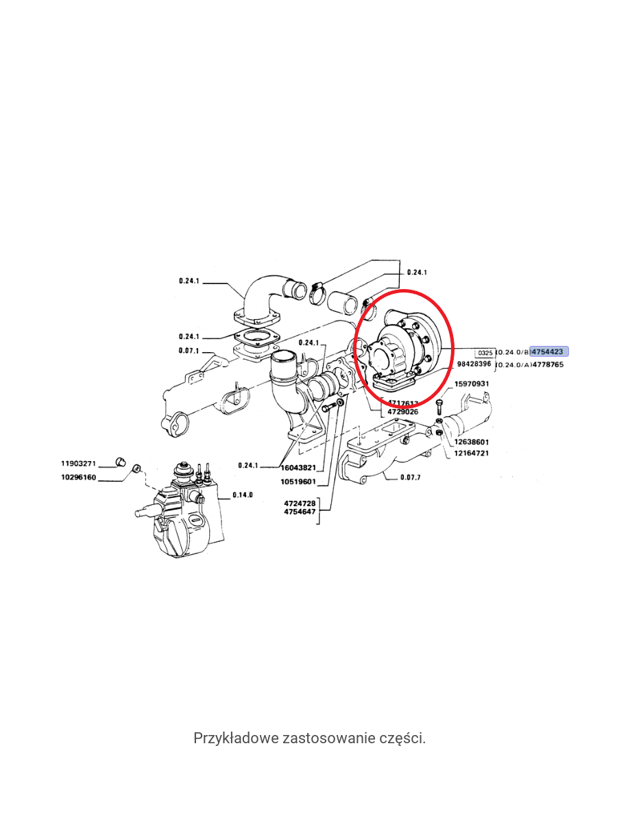 Турбокомпрессор New Holland CNH 4754423